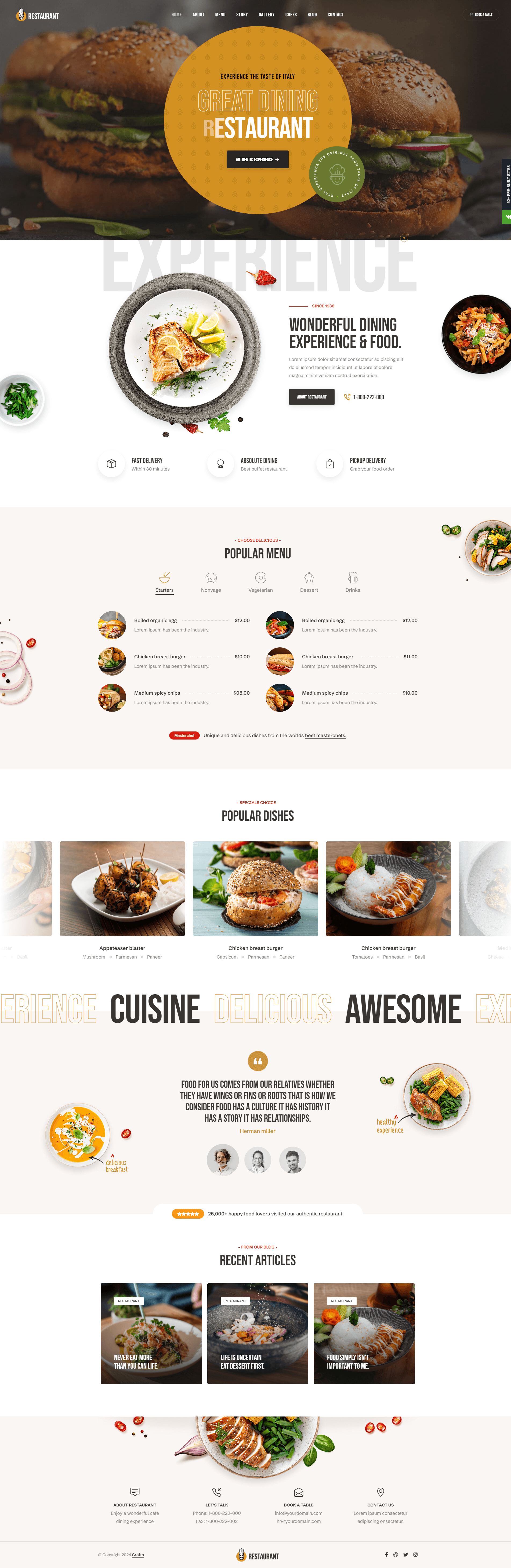 Restaurant Website